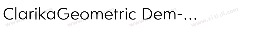 ClarikaGeometric Dem字体转换